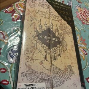 Universal Harry Potter Marauders Map & Wand Interactive Footprints Light Sounds